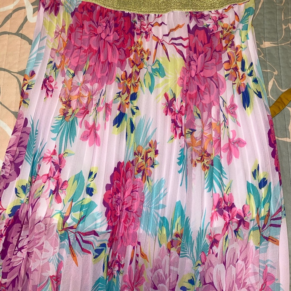 candies midi pleated skirt